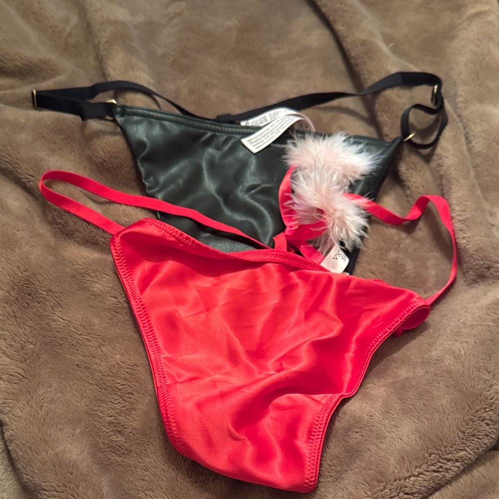 Red and Black thongs from Victoria’s Secret